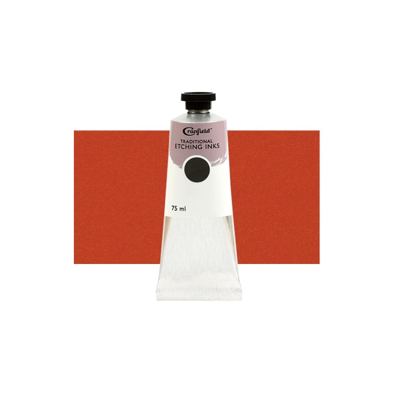 Fine art shop -  Cranfield Traditional Etching Ink Vermillion Hue, 75 ml. | totenart.com