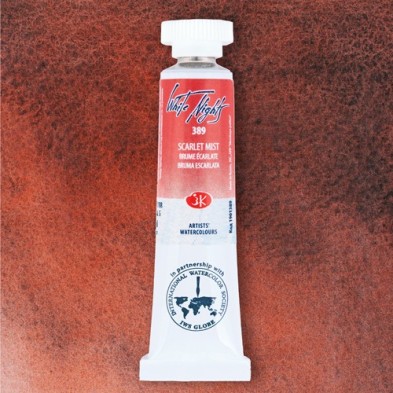 Fine art shop - White Nights Watercolors in tube 10 ml.  Scarlet Mist 1389 | totenart.com