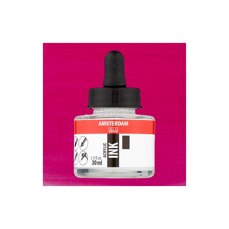Fine art shop - Amsterdam Acrylic Ink Quinacridone Rose 366 (30ml.) | totenart.com