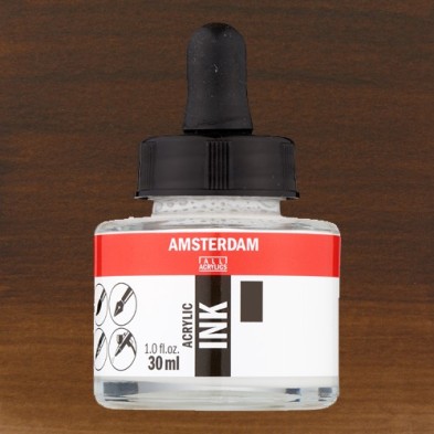 Fine art shop - Amsterdam Acrylic Ink Burnt Umber 409 (30ml.) | totenart.com