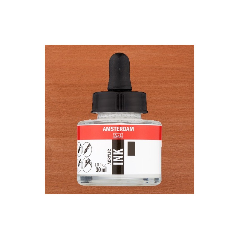 Fine art shop - Amsterdam Acrylic Ink Copper 805 (30 ml.) | totenart.com