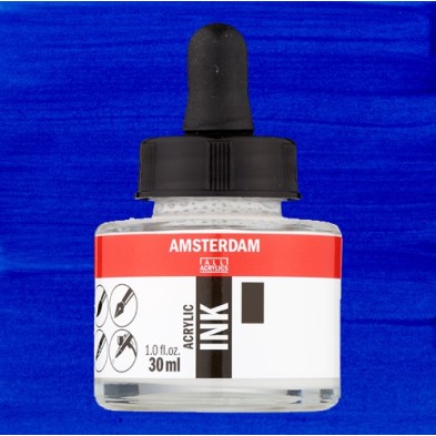 Fine art shop - Amsterdam Acrylic Ink Ultramarine 504 (30ml.) | totenart.com