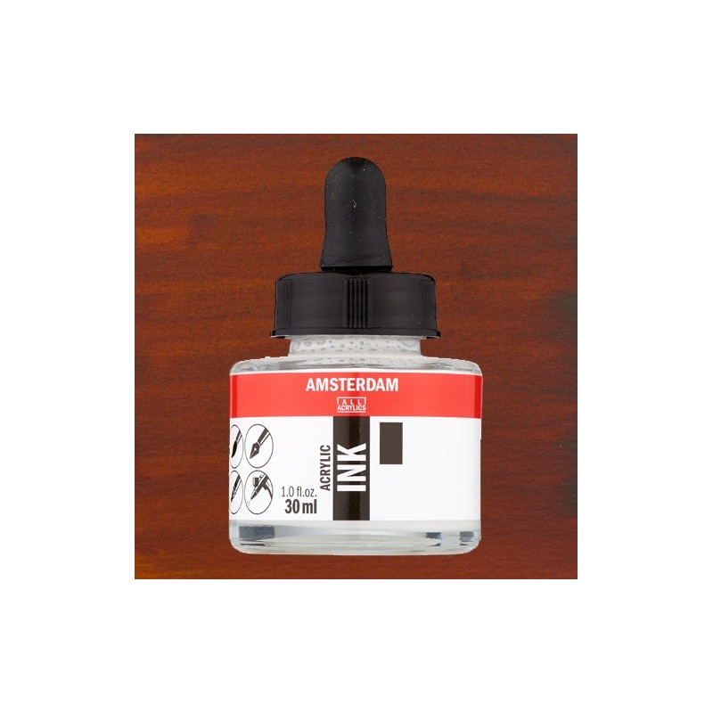 Fine art shop - Amsterdam Acrylic Ink Burnt Sienna\n\n 411 (30ml.) | totenart.com