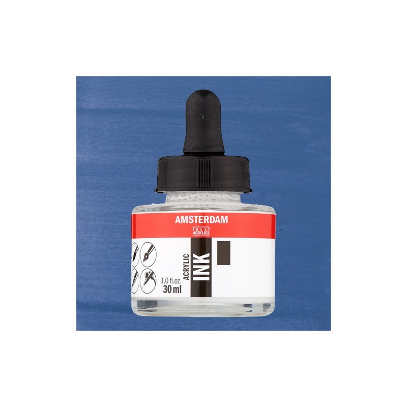 Fine art shop - Amsterdam Acrylic Ink Grayish Blue 562 (30ml.) | totenart.com