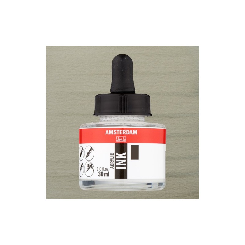 Fine art shop - Amsterdam Acrylic Ink Silver 800 (30ml.) | totenart.com