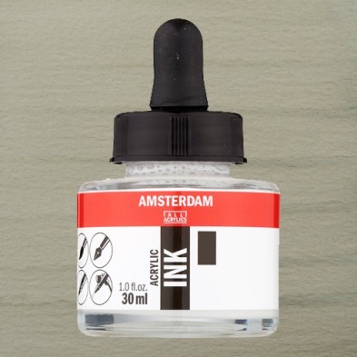 Fine art shop - Amsterdam Acrylic Ink Silver 800 (30ml.) | totenart.com