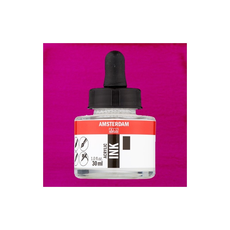 Fine art shop - Amsterdam Acrylic Ink Permanent Red Violet Light 577 (30ml.) | totenart.com