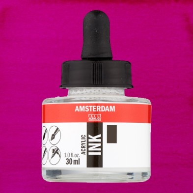 Fine art shop - Amsterdam Acrylic Ink Permanent Red Violet Light 577 (30ml.) | totenart.com