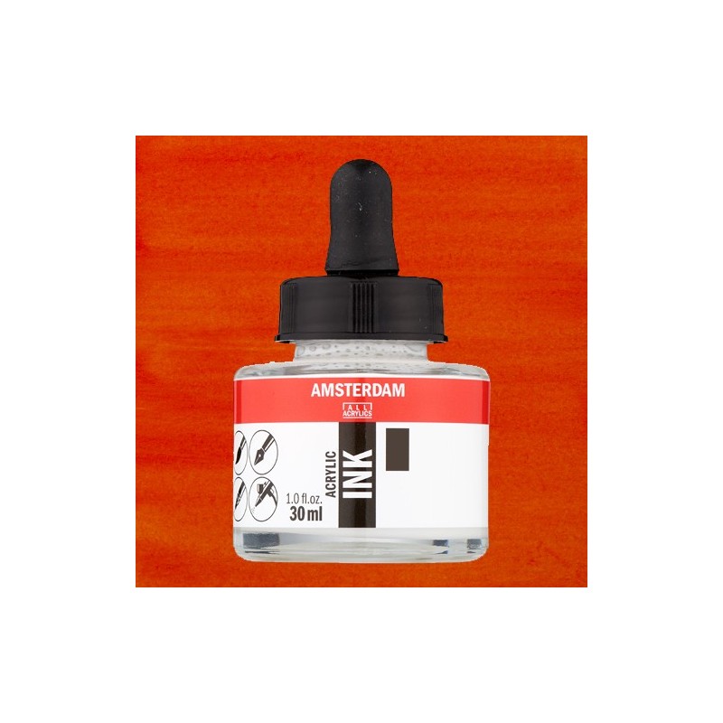 Fine art shop - Amsterdam Acrylic Ink 311 Vermilion (30ml.) | totenart.com