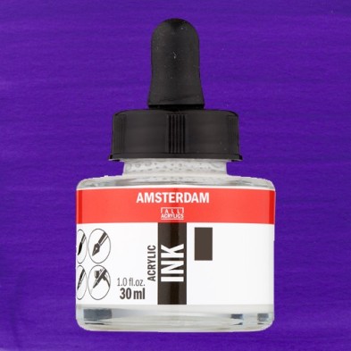 Fine art shop - Amsterdam Acrylic Ink Ultramarine Violeta 507 (30ml.) | totenart.com