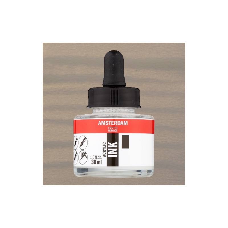 Fine art shop - Amsterdam Acrylic Ink Warm Grey 718 (30ml.) | totenart.com