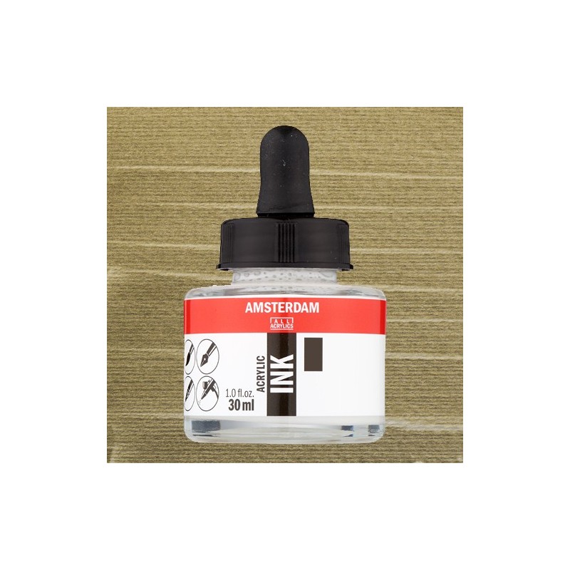 Fine art shop - Amsterdam Acrylic Ink Pearl Yellow 818 (30 ml.) | totenart.com