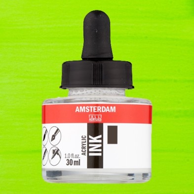 Fine art shop - Amsterdam Acrylic Ink Reflex Green 672 (30ml.) | totenart.com