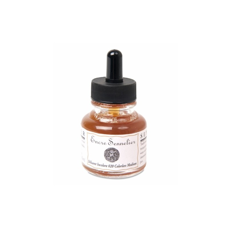 Fine art shop - Drawing ink Colorless solvent 20, 30 ml. with dropper Sennelier  | totenart.com 