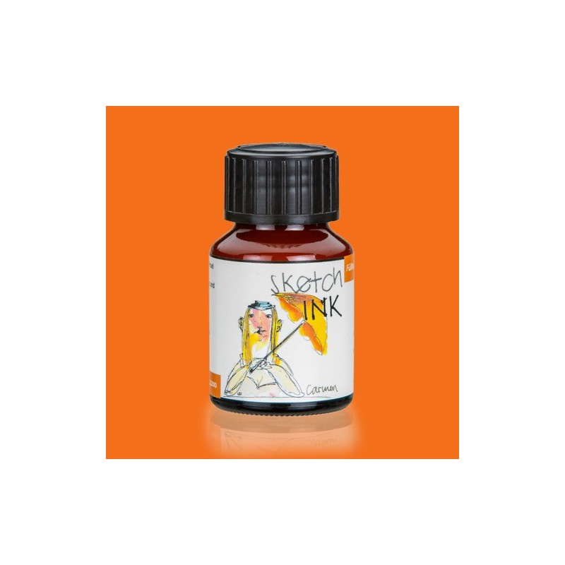 Fine art shop - Sketch Ink Tinta Pigmentada Rohrer and Klingner Carmen (Orange), 50 ml | totenart.com