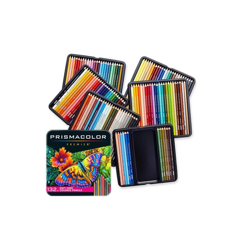  Fine art shop - Prismacolor Premier metal box 132 colored pencils | totenart.com