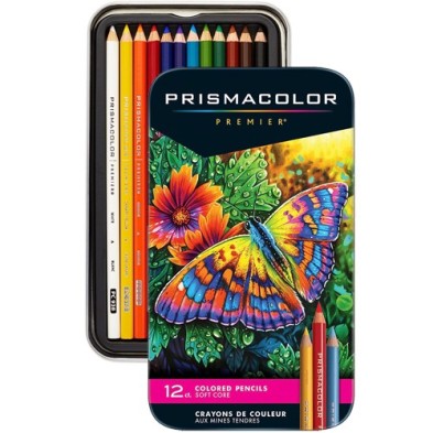  Fine art shop - Prismacolor Premier metal box 12 colored pencils | totenart.com