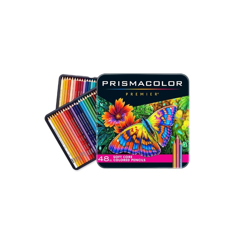  Fine art shop - Prismacolor Premier metal box 48 colored pencils | totenart.com