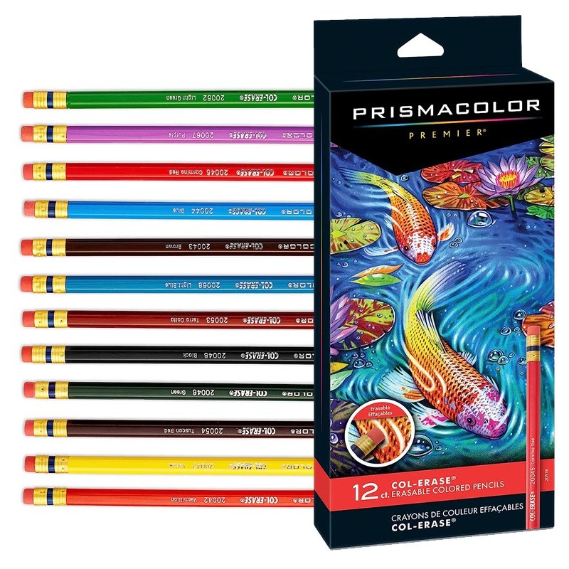  Fine art shop - Prismacolor Col-Erase box 12 colored pencils | totenart.com