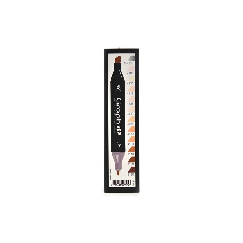 Fine art shop - Case 12 Double Tip Markers, People, Graph\'it | totenart.com