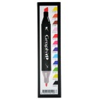 Fine art shop - Case 12 Double Tip Markers, classic colours, Graph\'it | totenart.com