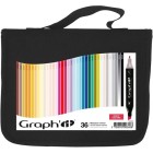 Fine art shop - Case 36 Double Tip Markers, basic colors, Graph\'it | totenart.com