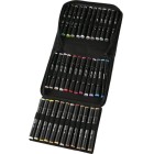 Fine art shop - Case 36 Double Tip Markers, basic colors, Graph\'it | totenart.com