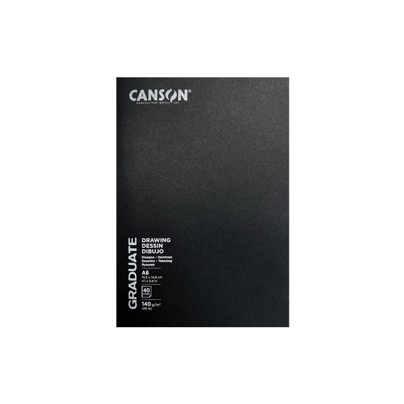  Fine art shop - Canson Graduate Drawing (Staple pad), 20s., 140 gr., 10.5x14.8 cm (A6) | totenart.com