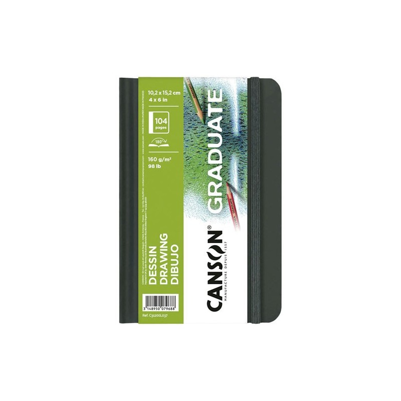  Fine art shop - Canson Graduate Drawing Pad, 52s., 160 gr., 14x21,6 cm | totenart.com