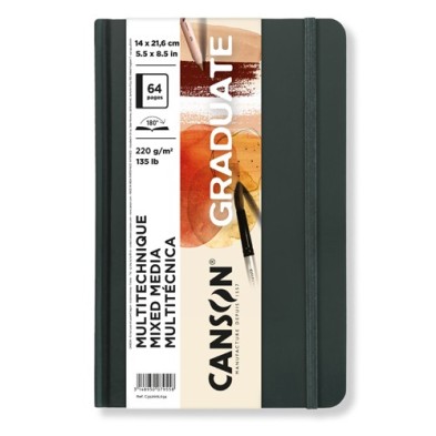  Fine art shop - Canson Graduate Mix Media Pad (Vertical), 36s., 200 gr., 14x21,6 cm OCHER | totenart.com