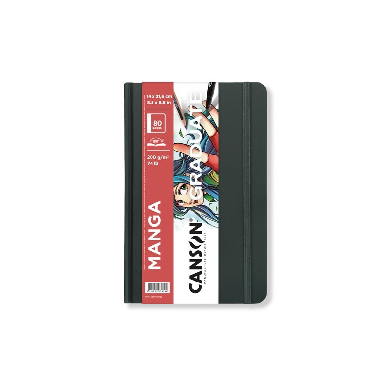  Fine art shop - Canson Graduate Manga Pad, 80s., 200 gr., 14x21,6 cm | totenart.com
