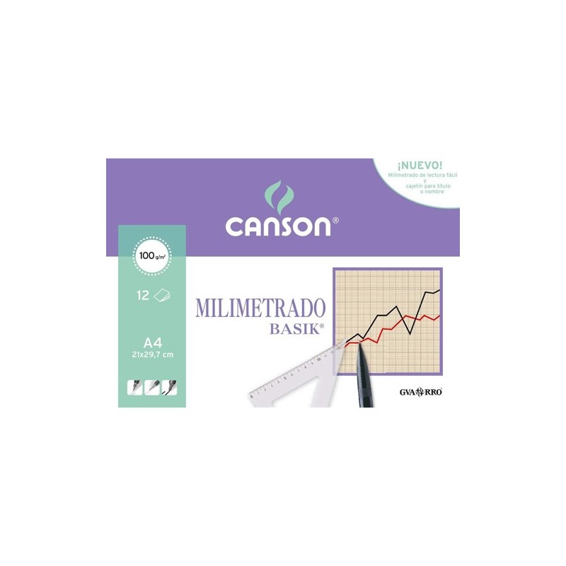 Milimetrado, (Block) 12h. 100gr21x29.7