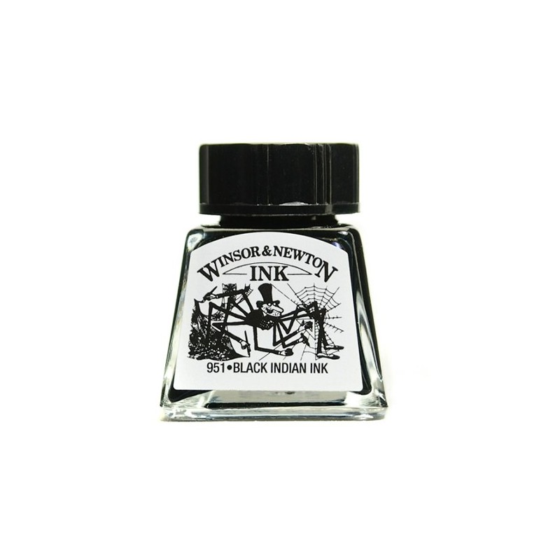 Drawing Ink, Indian Black, Winsor & Newton, 14 ml.