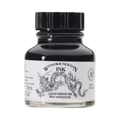 Drawing Ink (chinese) Black, Winsor & Newton, 30 ml.