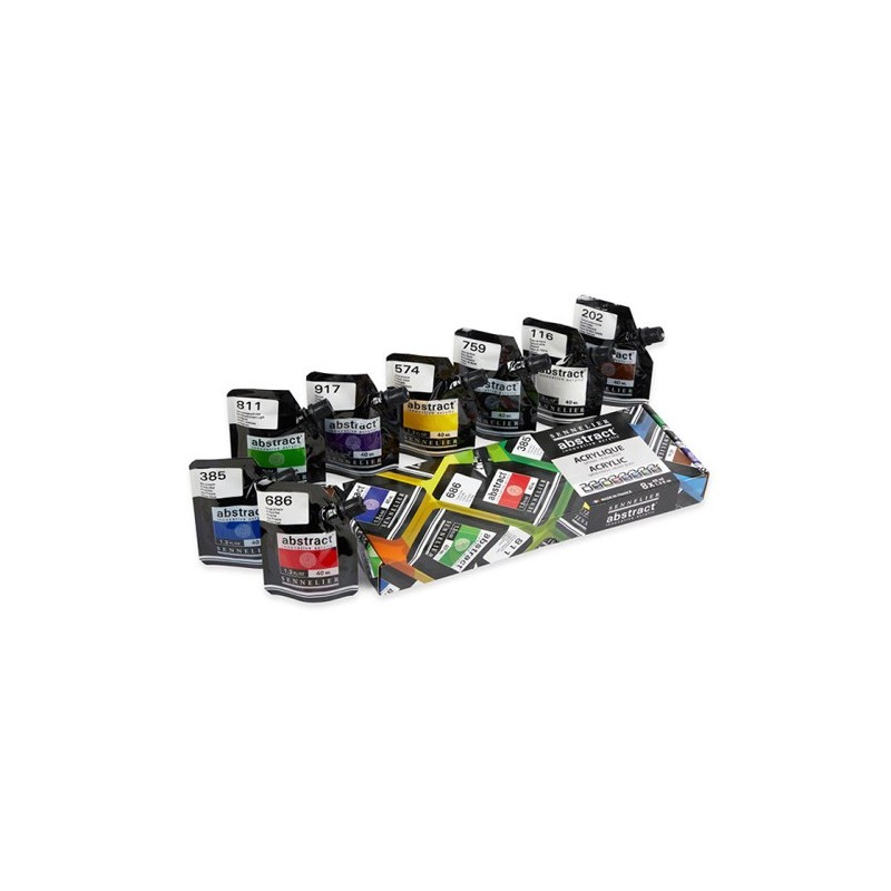 Fine art shop - Abstract Acrylic Set, 8 colors 40 ml. Sennelier | totenart.com 