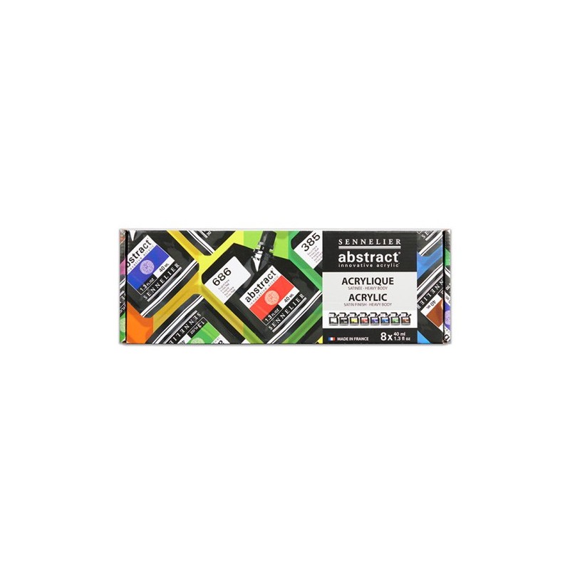 Fine art shop - Abstract Acrylic Set, 8 colors 40 ml. Sennelier | totenart.com 
