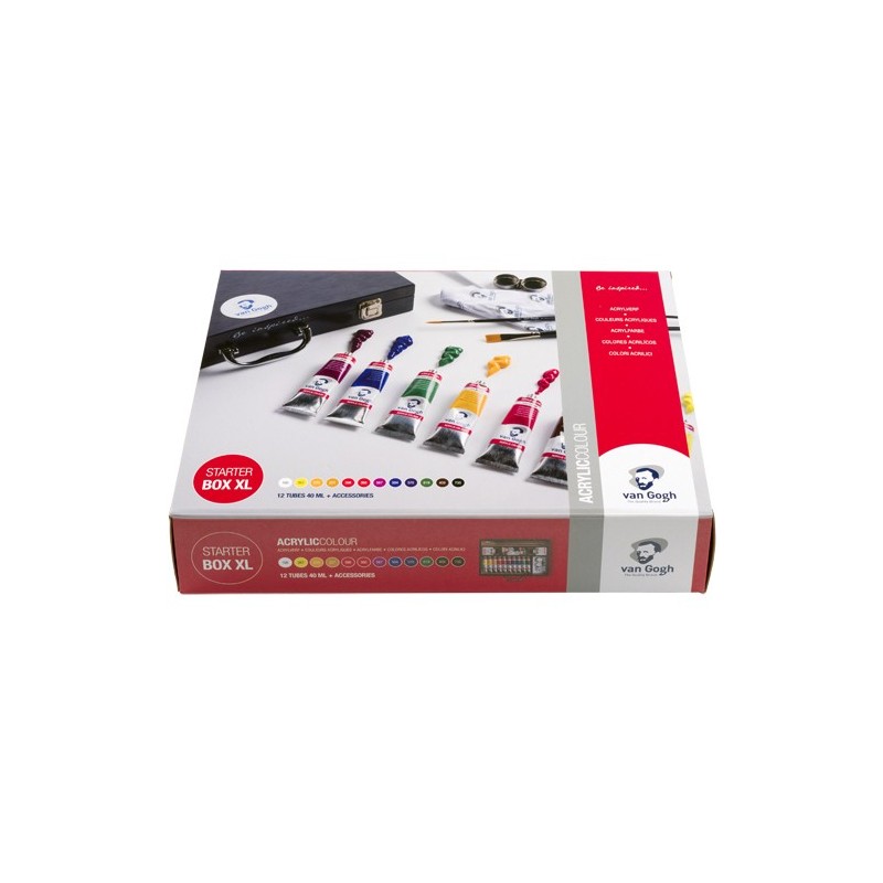 Fine art shop - Acrylic Van Gogh, wooden box 10 col. | totenart.com