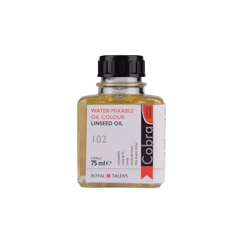 Fine art shop - Cobra Linseed Oil for water-based oil paint, 75 ml. | totenart.com