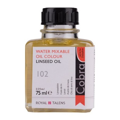 Fine art shop - Cobra Linseed Oil for water-based oil paint, 75 ml. | totenart.com