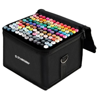Fine art shop - Set of 120 double-tip alcohol markers + Pad | totenart.com