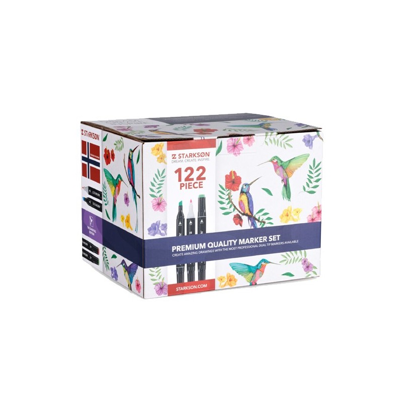 Fine art shop - Set of 120 double-tip alcohol markers + Pad | totenart.com