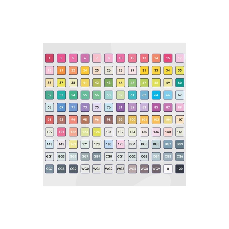 Fine art shop - Set of 120 double-tip alcohol markers + Pad | totenart.com