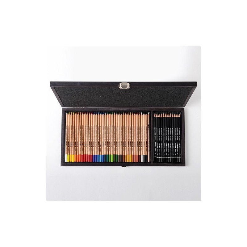 Fine art shop - Wooden Case Polycolor & Art design 49 pieces, Lyra | totenart.com