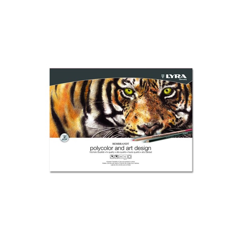 Fine art shop - Wooden Case Polycolor & Art design 30 pieces, Lyra | totenart.com