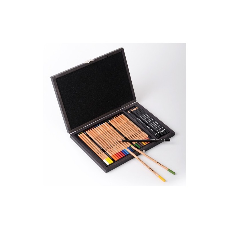 Fine art shop - Wooden Case Polycolor & Art design 30 pieces, Lyra | totenart.com