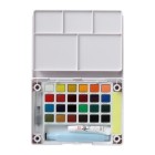 Fine art shop - Sakura Koi watercolor box 24 half-pans with refillable water brush + Medium Iridescent | totenart.com