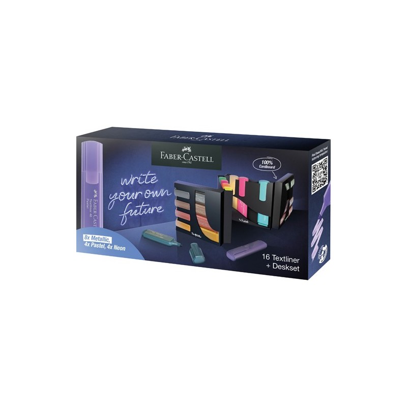  Fine art shop - Set of 16 Textliner + Deskset Faber-Castell | totenart.com
