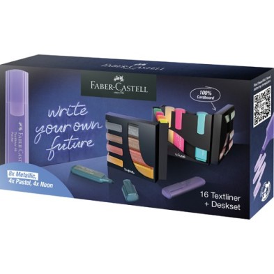  Fine art shop - Set of 16 Textliner + Deskset Faber-Castell | totenart.com