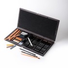 Fine art shop - Wooden Case Drawing Set 47 pieces, Lyra | totenart.com