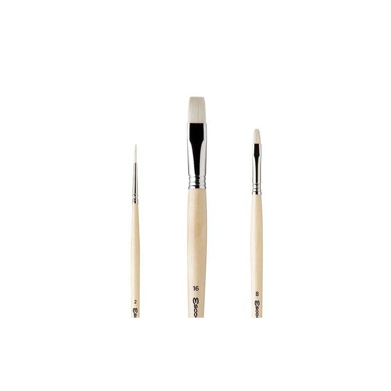 Fine art shop - Artist Set Antonio López Garcia 3 oil and acrylic brushes Escoda  | totenart.com